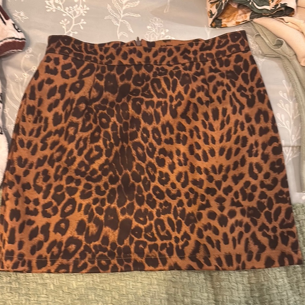 Leopard Print Women's Skirt